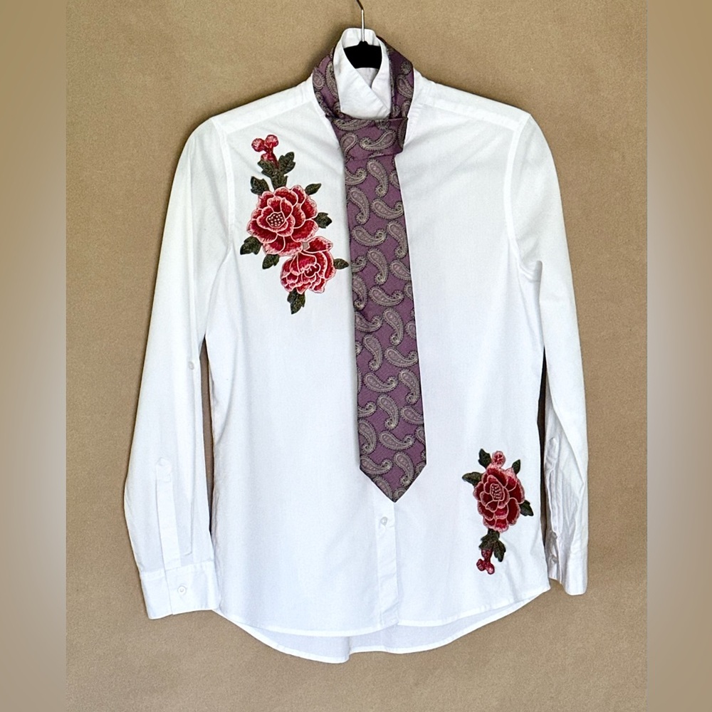 NWOT David August 100% silk luxury Made in Italy necktie